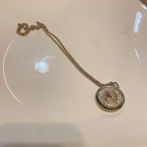 Jewelry Vintage Clock Necklace Poshmark